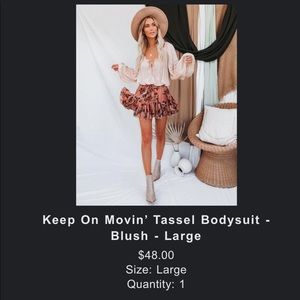 Blush Bodysuit, Large, VICI